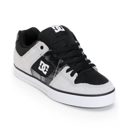 DC Pure XE Grey & Black Skate Shoe