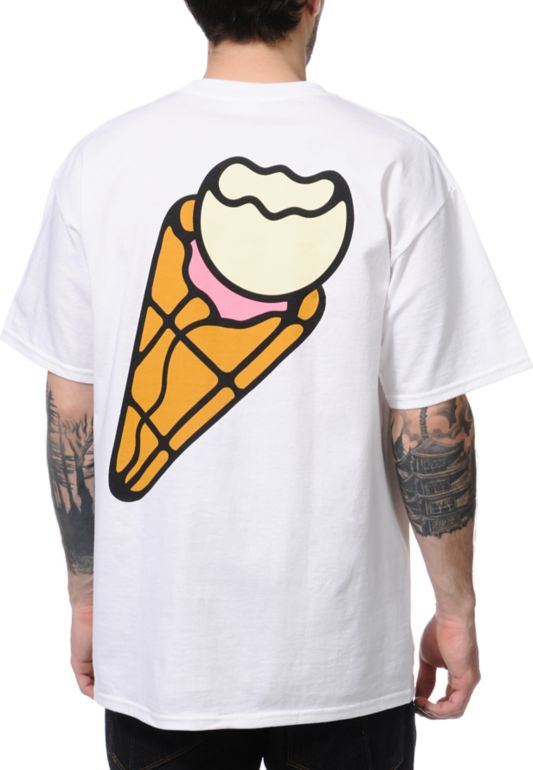 ICECREAM Backbone White Tee Shirt