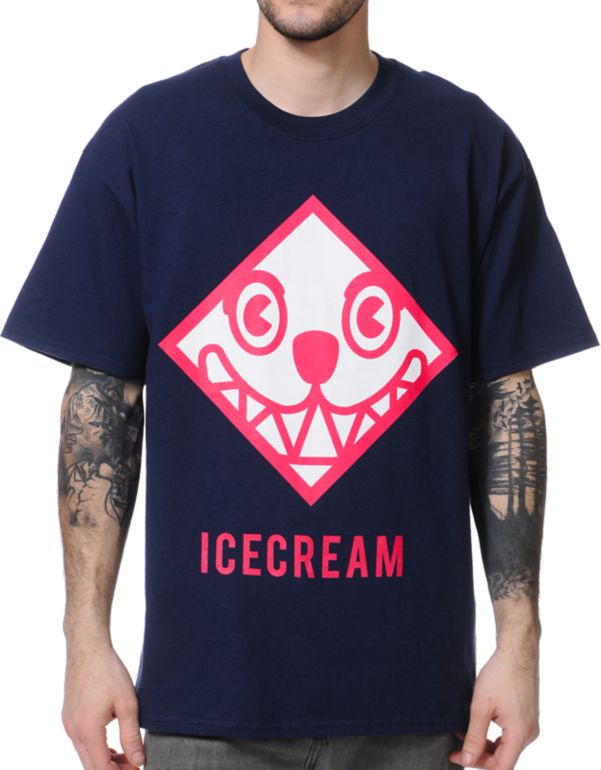 ICECREAM Head First Navy Tee Shirt
