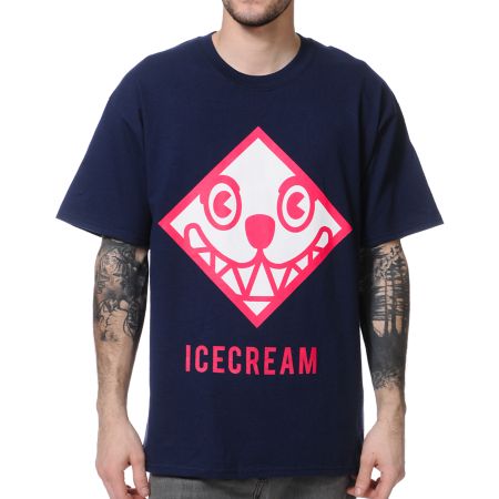 ICECREAM Head First Navy Tee Shirt