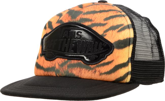 Vans Girls Beach Girl Tiger Print Trucker Hat