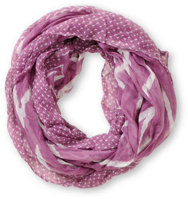 D&Y Chevron Stripe Purple Infinity Scarf