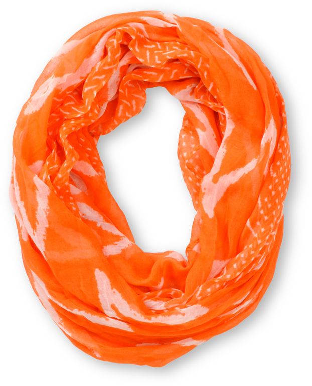 D&Y Chevron Stripe Orange Infinity Scarf