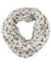 D&Y White Cross Print Infinity Scarf