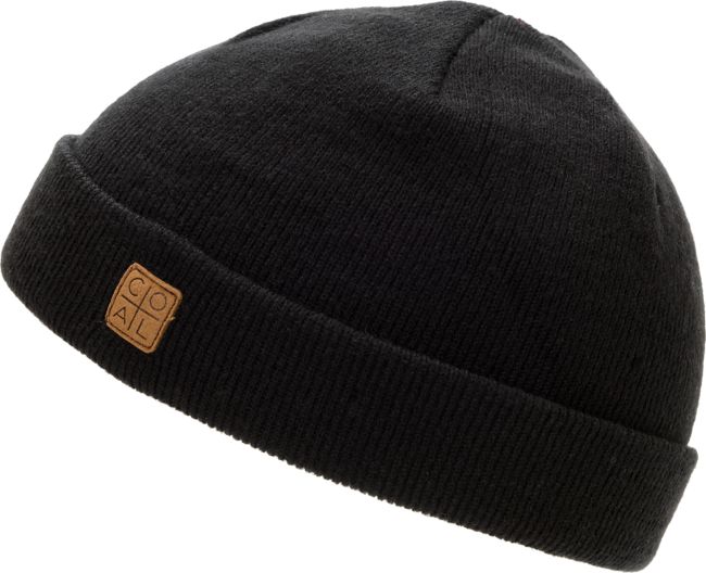 Coal Harbor Black Fold Beanie