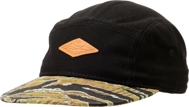 Empyre Black Tiger Camo Print 5 Panel Hat