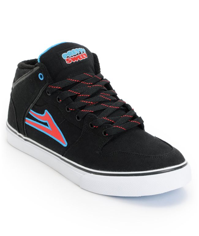 Lakai x Pretty Sweet Carroll Select Mid Black & White Skate Shoe