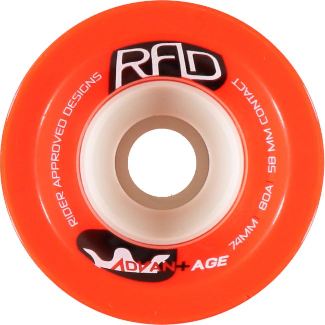 RAD Advantage 74mm 80a Longboard Wheels