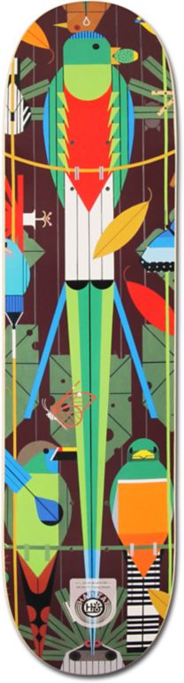 Habitat x Charley Harper Monteverde Bamboo 8.0 Skateboard Deck