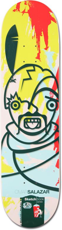 Alien Workshop Salazar Sketchbook 8.12 Skateboard Deck