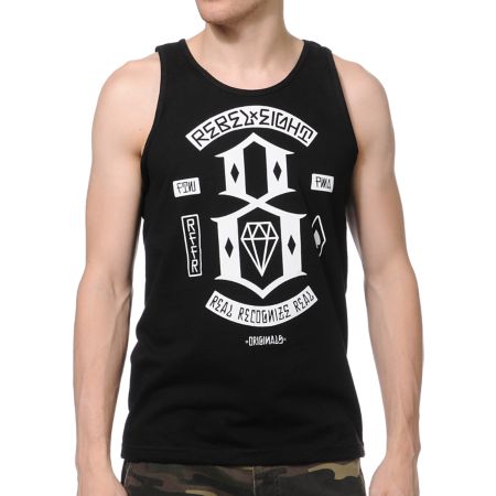REBEL8 Originals Black Tank Top