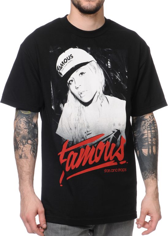 Famous Stars & Straps Famous Nix Black Tee Shirt
