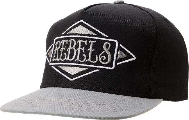 REBEL8 Always A Rebel Black & Grey Snapback Hat