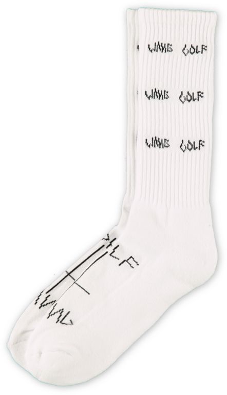 Odd Future Golf Wang White Crew Socks