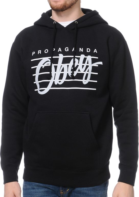 Obey Nine Nickel Black Pullover Hoodie