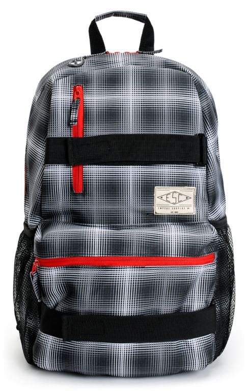 Empyre Transfer Plaid Black Backpack