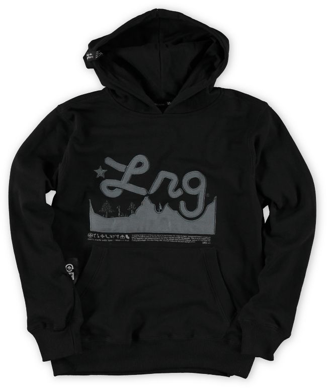 LRG Boys Mountain Range Black Pullover Hoodie