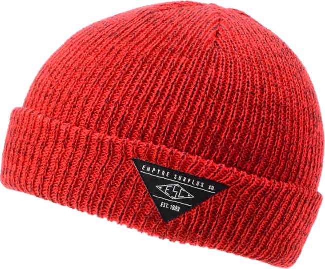 Empyre Cobblestone Heather Red & Black Beanie