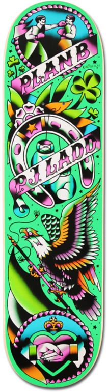 Plan B PJ Ladd Color Flash 8.0 Skateboard Deck