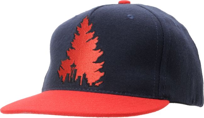 Casual Industrees Johnny Tree Navy & Red Snapback Hat