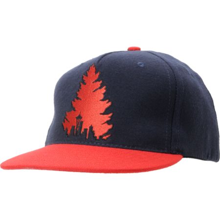 Casual Industrees Johnny Tree Navy & Red Snapback Hat