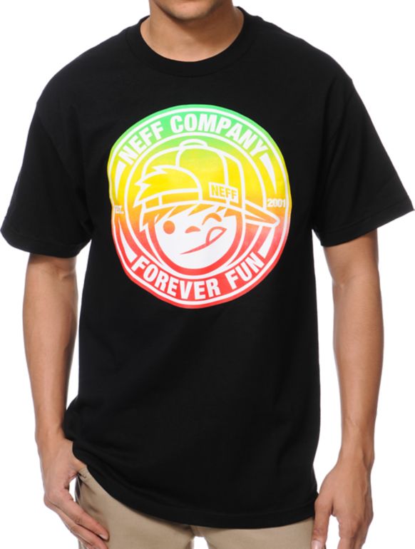 Neff Lockenni Black Tee Shirt