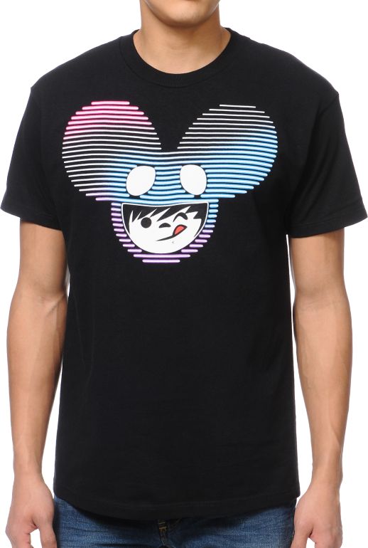 Neff x Deadmau5 Neffmau5 Nightlight Radder Black Tee Shirt