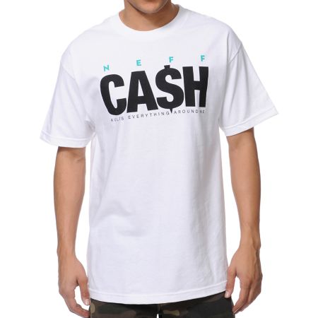 Neff Cash White Tee Shirt