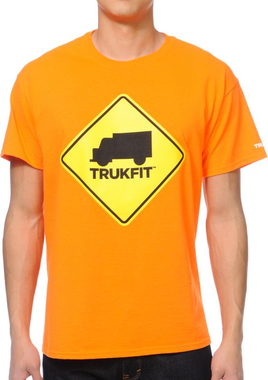 Trukfit Truk Stop Orange Tee Shirt