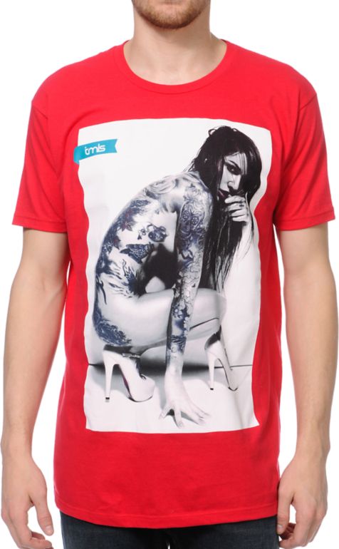 TMLS Tatted Red Tee Shirt
