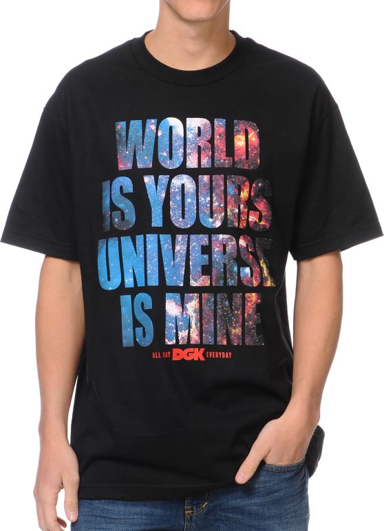 DGK Universe Black Tee Shirt