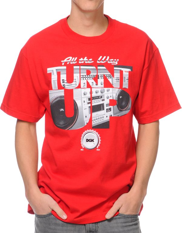 DGK Turnt Up Red Tee Shirt