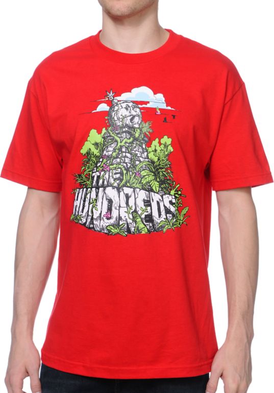 The Hundreds Ruins Red Tee Shirt