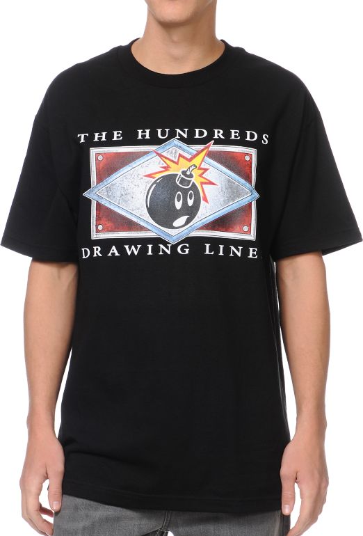 The Hundreds Name Plate Black Tee Shirt