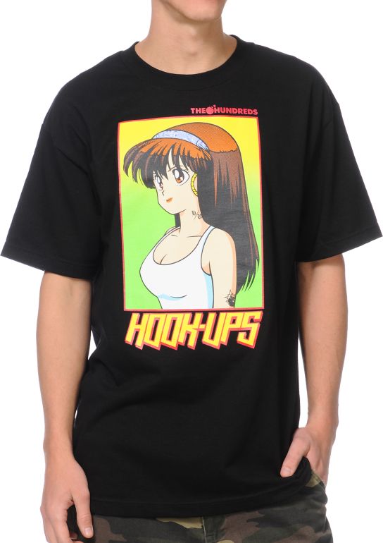 The Hundreds x Hook-Ups La Dream Girl Black Tee Shirt