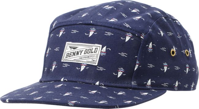 Benny Gold Making Waves Navy 5 Panel Hat