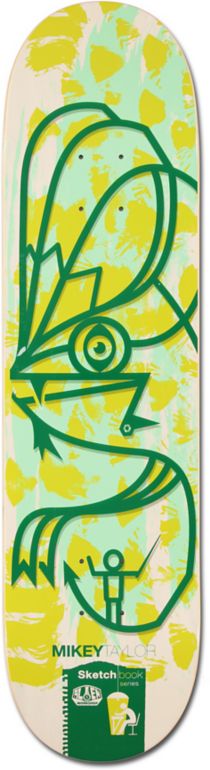 Alien Workshop Mikey Taylor Sketchbook 8.0 Skateboard Deck