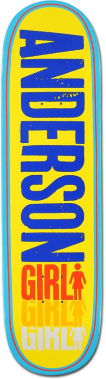 Girl Anderson Triple 8.5 Skateboard Deck