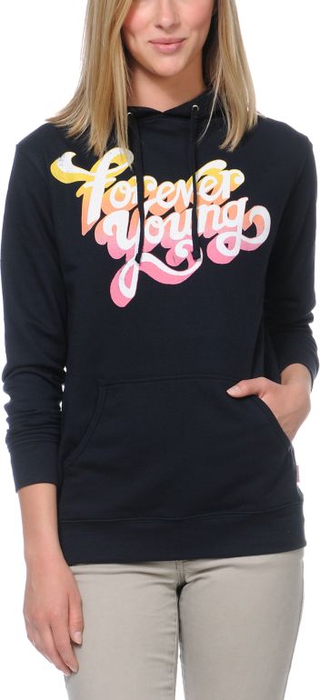 Glamour Kills Forever Young Navy Pullover Hoodie