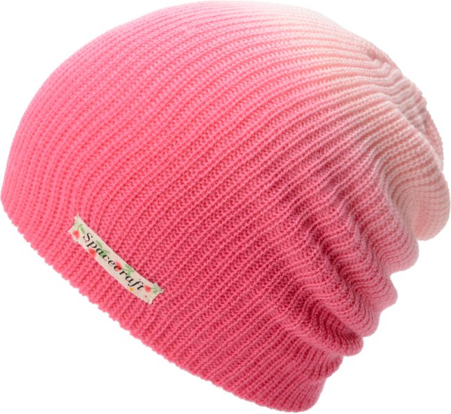 Spacecraft Aurora Pink Dip Dye Slouch Beanie