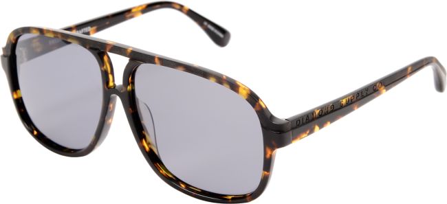 Diamond Supply Brown Tortoise Aviator Sunglasses