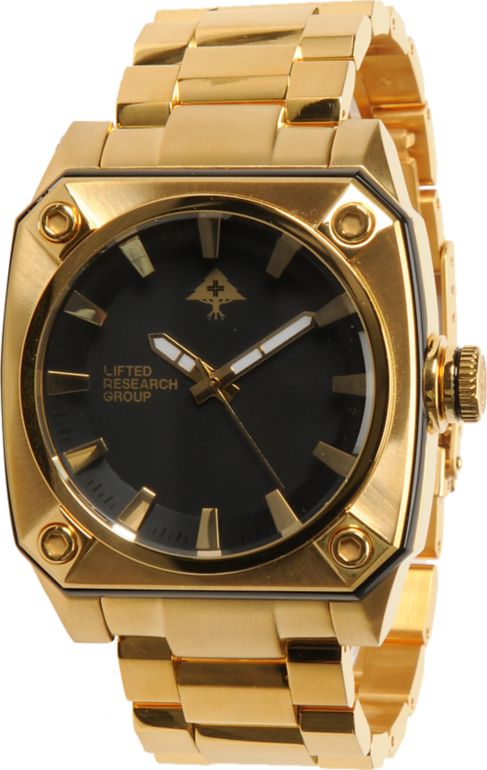 LRG Gauge Gold & Black Analog Watch