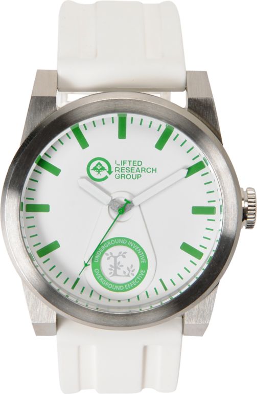 LRG Volt Silver & White Analog Watch