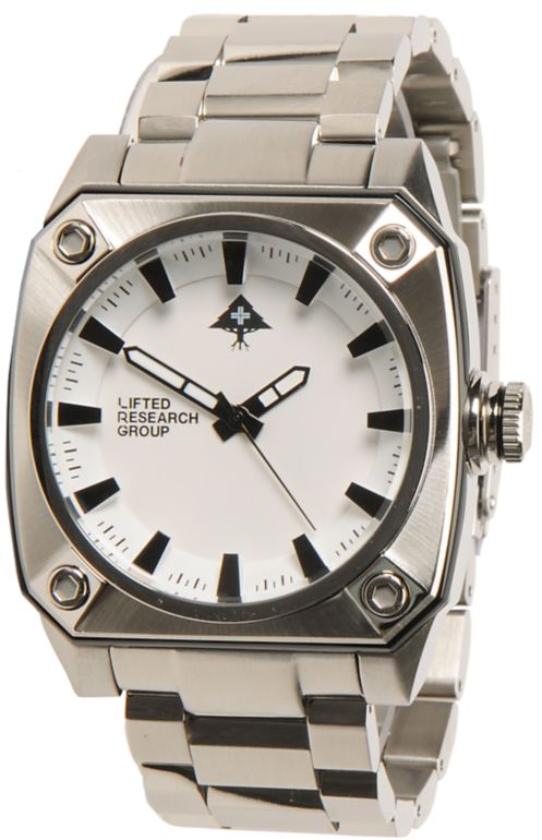 LRG Gauge Silver & White Analog Watch