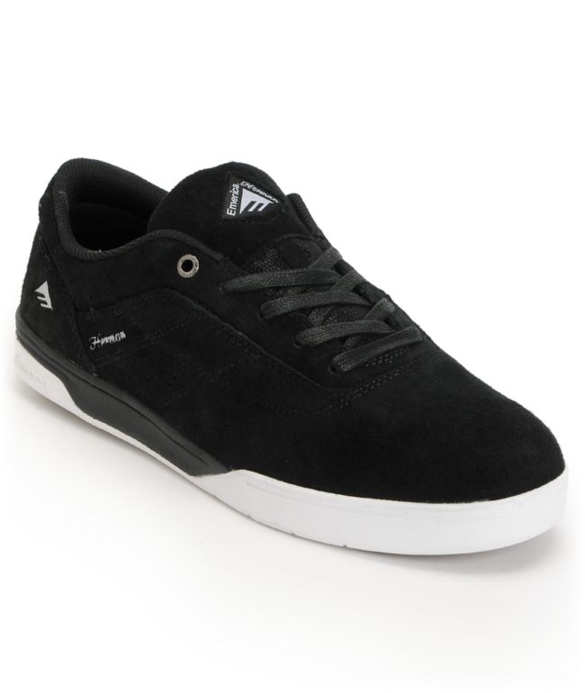 Emerica Bryan Herman G6 Black & White Skate Shoes