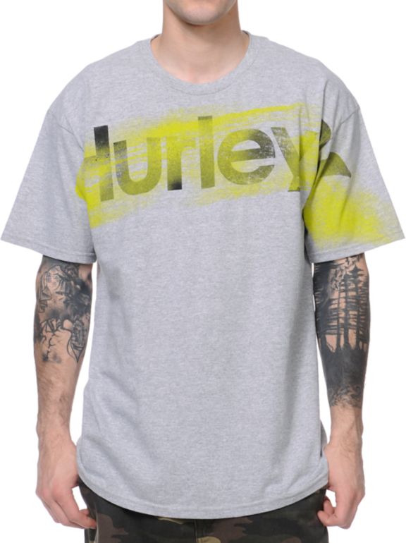 Hurley Blow Out Grey Tee Shirt
