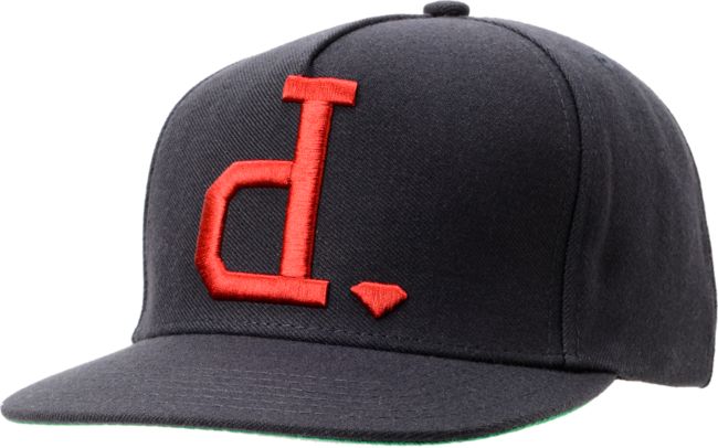 Diamond Supply Un Polo Navy & Red Snapback Hat