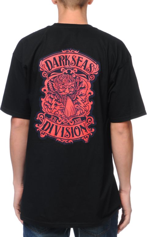 Dark Seas Zephyr Black Tee Shirt