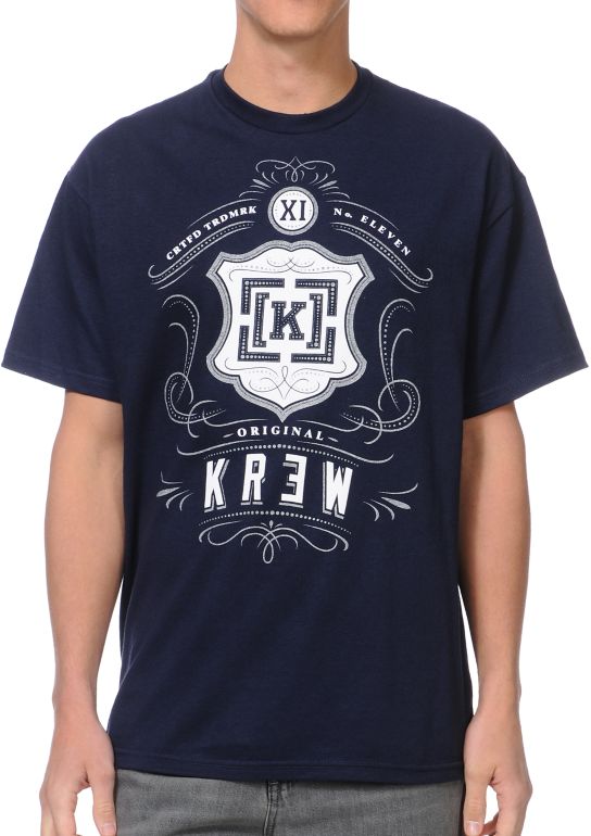 KR3W Monte Carlo Navy Tee Shirt