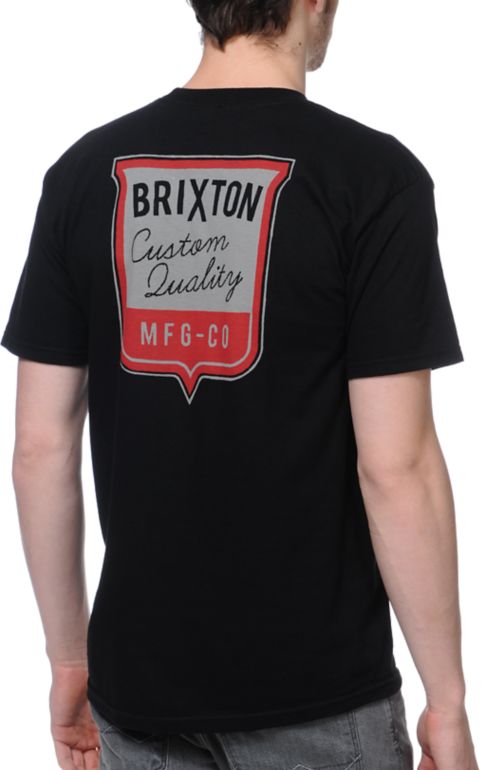 Brixton Stitch Black Tee Shirt